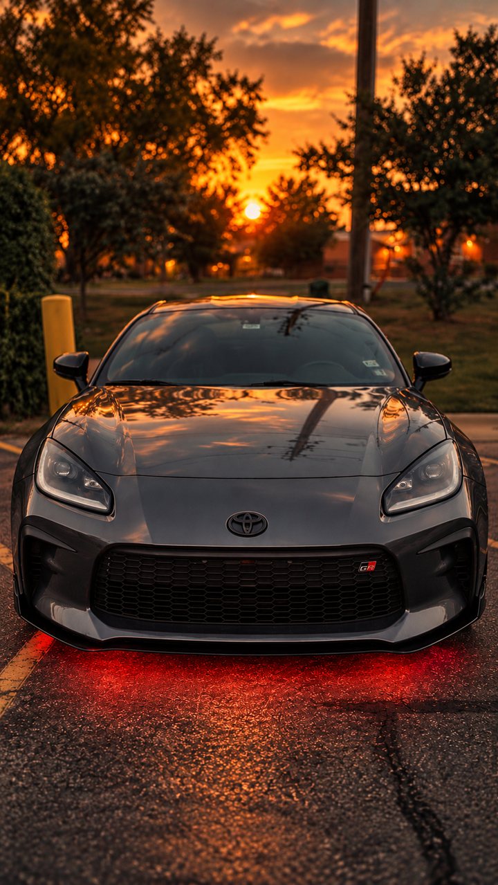 2022 GR86 at sunset